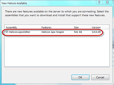 Helicon Ape Snapin in IIS Manager